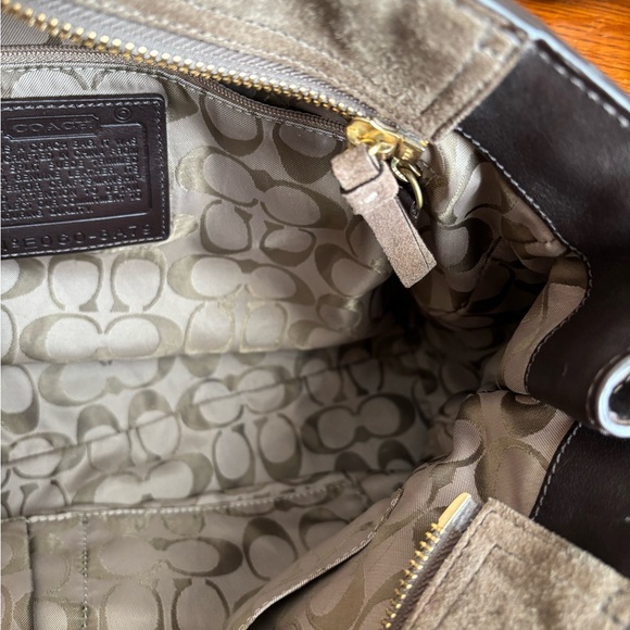 Vintage Coach Brown Suede Handbag - Picture 13 of 15